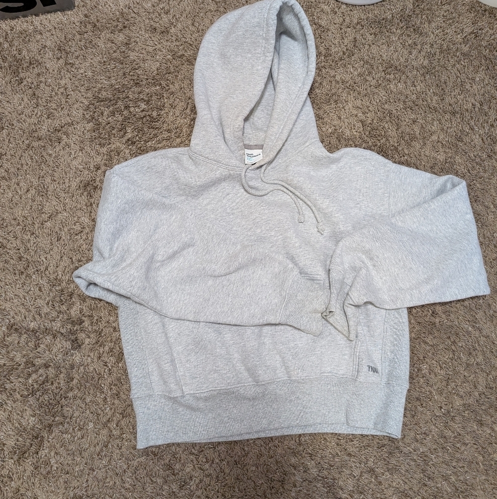 Aritzia Tna Cozy Fleece Mega Sweat Set Women’s XS Gray Hoodie Joggers - Picture 3 of 15